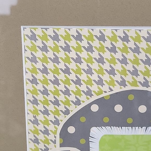 Handmade paper art collage of cat on couch Framed 17" X 14" - Picture 4 of 7